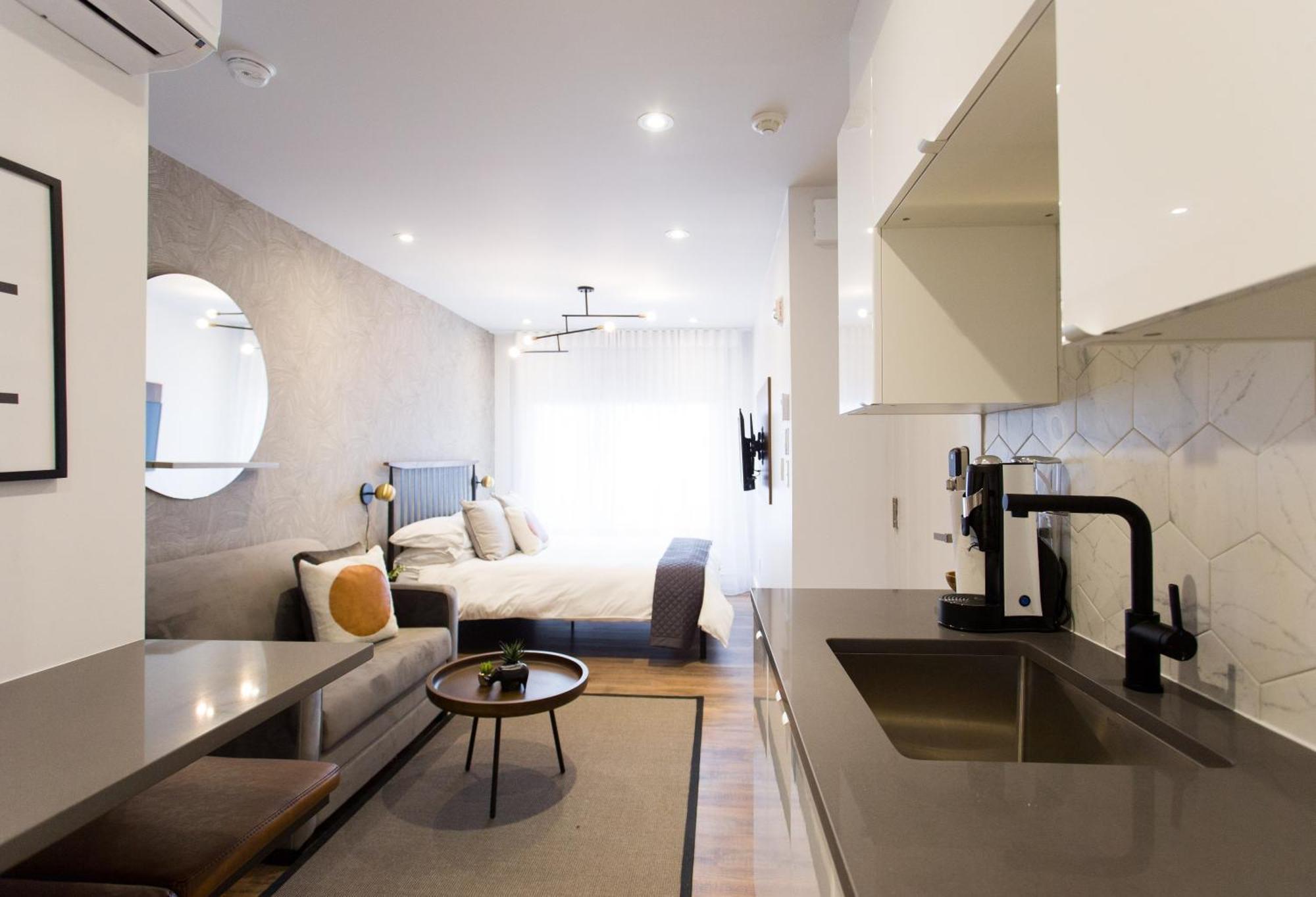 Scandinavian Studio With Full Kitchen And Bath By Den Stays Montréal Camera foto